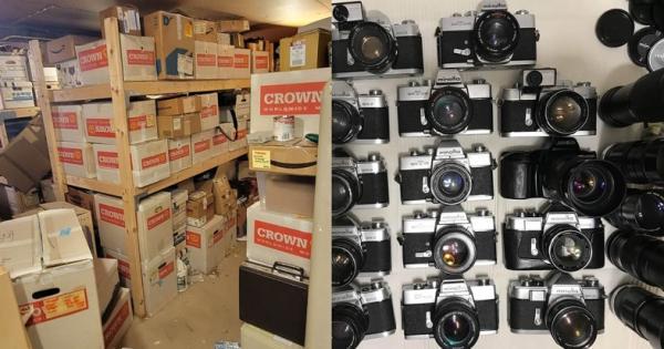 این زوج گنجینه ای از 2000 دوربین و لنز را در یک انبار متروکه پیدا کردند