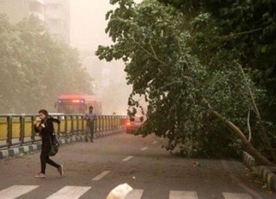 پیش بینی احتمال وزش باد شدید در تهران ، گرمترین نقطه تهران در 24 ساعت گذشته کجا بود؟