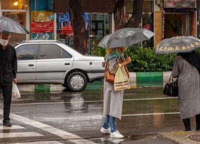 بارش باران و احتمال آبگرفتگی معابر در 15 استان، احتمال وقوع توفان شن در شرق کشور