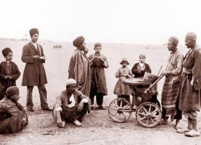 قدیمی ترین عکس بستنی فروشی در تهران؛ دوران ناصرالدین شاه